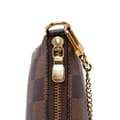 Miniatyrbild 8 av 10: Pre-owned Louis Vuitton Damier Ebene Mini Pochette Accessoires Brown