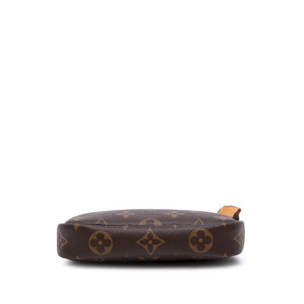 Pre-owned Louis Vuitton Monogram Mini Pochette Accessoires Brown