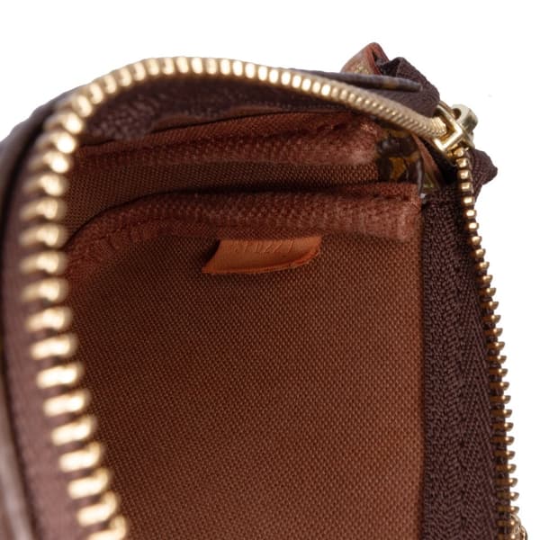 Pre-owned Louis Vuitton Monogram Mini Pochette Accessoires Brown
