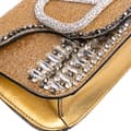 Pikkukuva 8 / 10: Pre-owned Valentino Small Swarovski Crystal Embroidered Vlogo Loco Satchel Gold