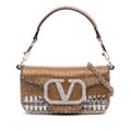Pikkukuva 1 / 10: Pre-owned Valentino Small Swarovski Crystal Embroidered Vlogo Loco Satchel Gold