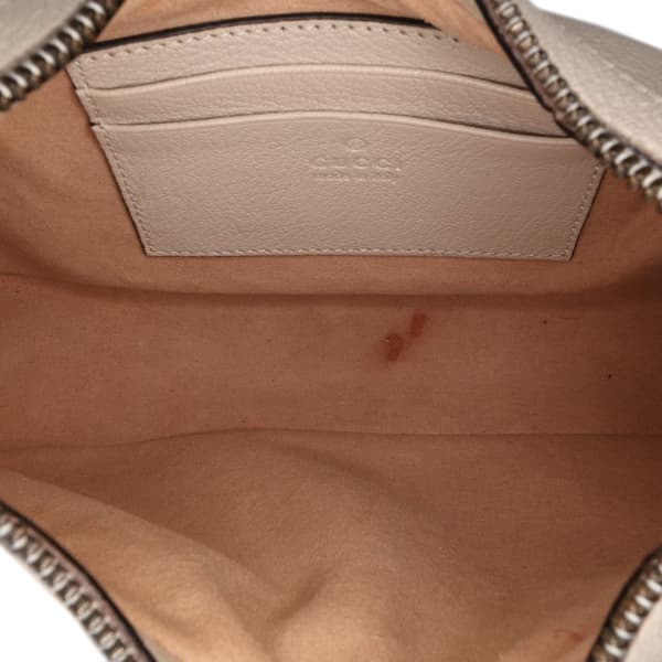 Pre-owned Gucci Small Calfskin Aphrodite Satchel White