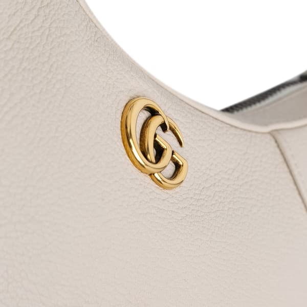 Pre-owned Gucci Small Calfskin Aphrodite Satchel White