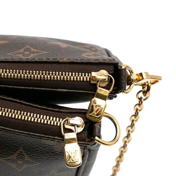 Pre-owned Louis Vuitton Monogram Multi Pochette Accessoires Brown