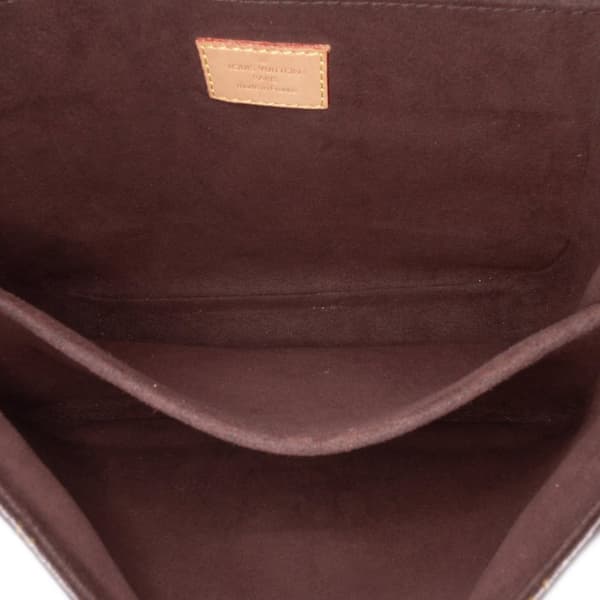 Pre-owned Louis Vuitton Monogram Pochette Metis Brown