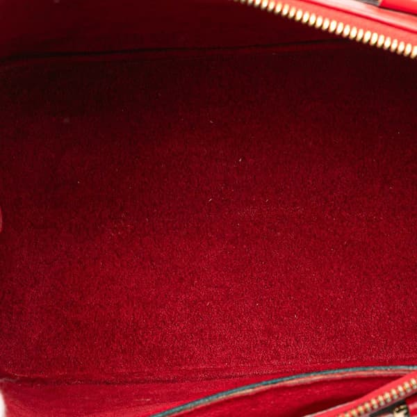 Pre-owned Louis Vuitton Epi Alma PM Red