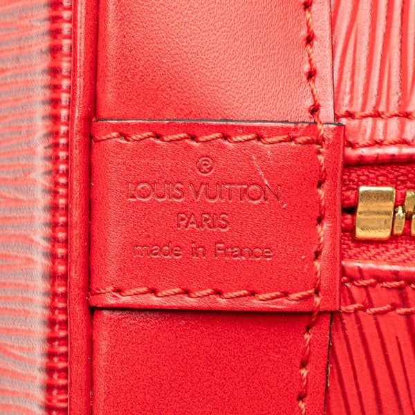 Pre-owned Louis Vuitton Epi Alma PM Red
