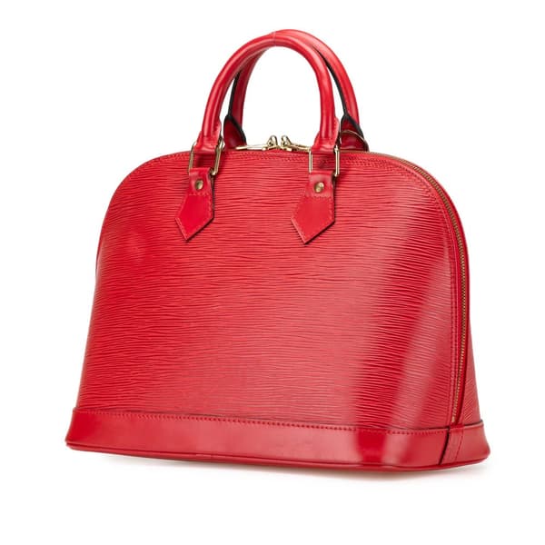 Pre-owned Louis Vuitton Epi Alma PM Red