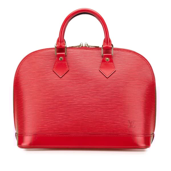 Pre-owned Louis Vuitton Epi Alma PM Red
