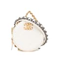 Miniatyrbild 1 av 10: Pre-owned Chanel Lambskin 19 Round Clutch with Chain White
