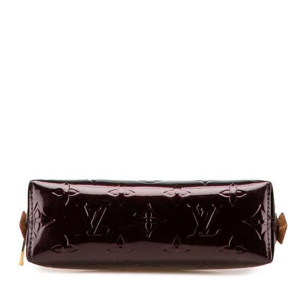 Pre-owned Louis Vuitton Monogram Vernis Cosmetic Pouch Purple