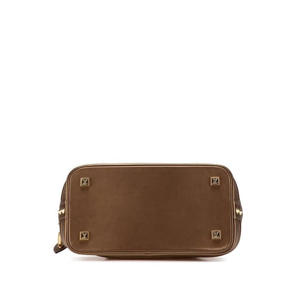 Pre-owned Louis Vuitton Suhali Lockit PM Brown