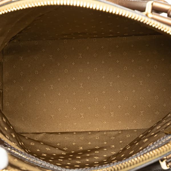 Pre-owned Louis Vuitton Suhali Lockit PM Brown