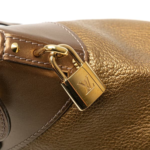 Pre-owned Louis Vuitton Suhali Lockit PM Brown