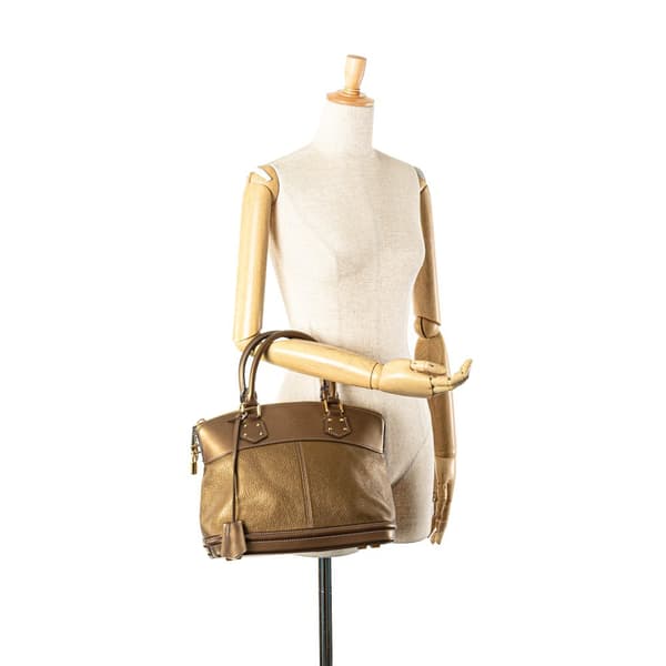 Pre-owned Louis Vuitton Suhali Lockit PM Brown