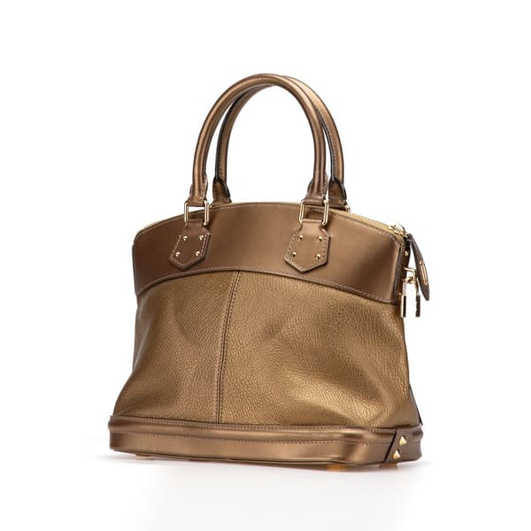 Pre-owned Louis Vuitton Suhali Lockit PM Brown