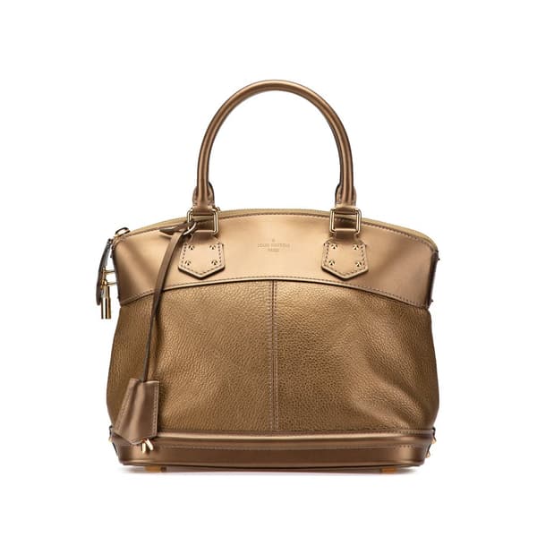 Pre-owned Louis Vuitton Suhali Lockit PM Brown
