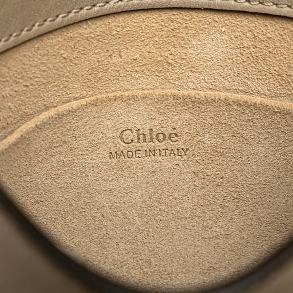 Pre-owned Chloé Small Leather Nile Bracelet Satchel Brown