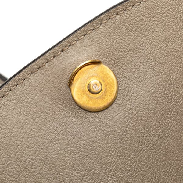 Pre-owned Chloé Small Leather Nile Bracelet Satchel Brown