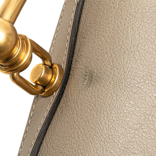Pre-owned Chloé Small Leather Nile Bracelet Satchel Brown
