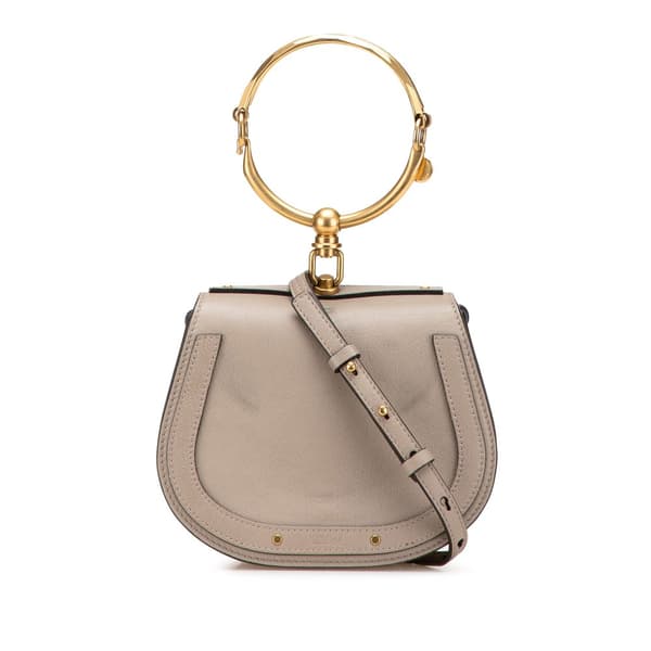 Pre-owned Chloé Small Leather Nile Bracelet Satchel Brown