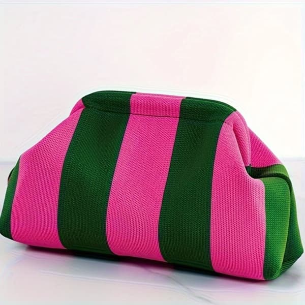 Kompakt Clutch Pung, Stilfuldt og Bærbart Design, God Plads til Opbevaring,Rosa Grøn