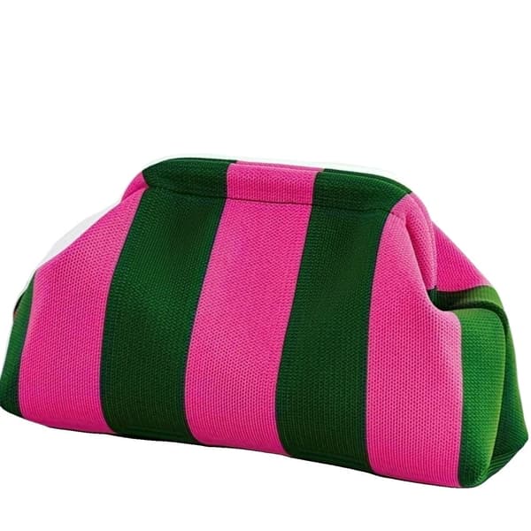 Kompakt Clutch Pung, Stilfuldt og Bærbart Design, God Plads til Opbevaring,Rosa Grøn