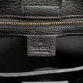 Miniatyrbild 5 av 10: Pre-owned Gucci Small Calfskin Bamboo Shopper Satchel Black