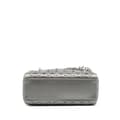 Miniatyrbillede 3 af 10: Pre-owned Dior Mini Satin Cannage Strass Crystal Embellished Lady Dior Gray