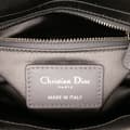Miniatyrbillede 5 af 10: Pre-owned Dior Mini Satin Cannage Strass Crystal Embellished Lady Dior Gray