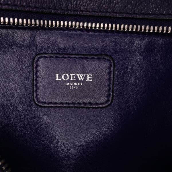 Pre-owned LOEWE Soft Grained Calfskin Amazona 28 Purple