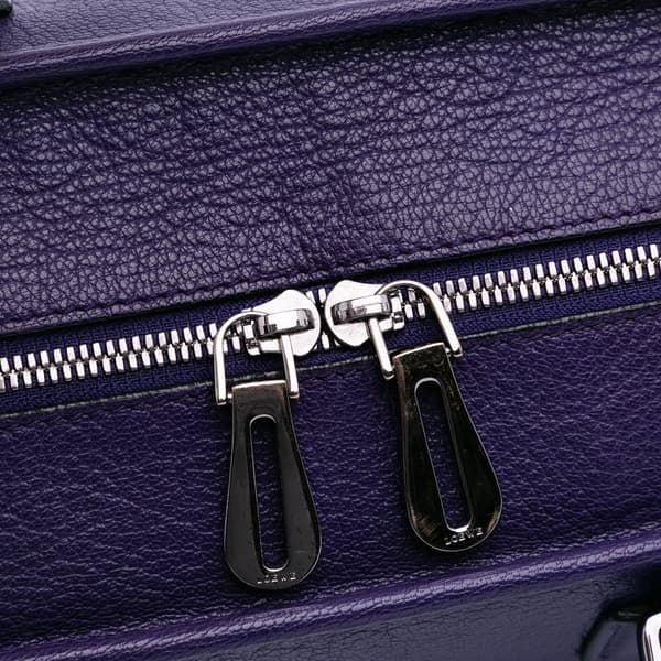Pre-owned LOEWE Soft Grained Calfskin Amazona 28 Purple