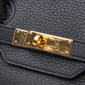 Miniatyrbild 7 av 10: Pre-owned Hermès Togo Birkin Retourne 35 Black