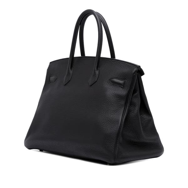 Pre-owned Hermès Togo Birkin Retourne 35 Black