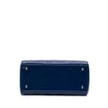 Miniatyrbild 3 av 10: Pre-owned Dior Medium Patent Cannage Lady Dior Blue