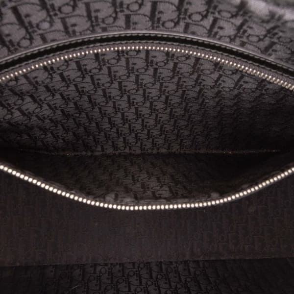 Pre-owned Dior Extra Large Patent Cannage Lady Dior Black