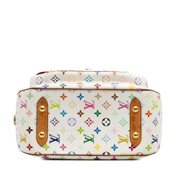 Pre-owned Louis Vuitton Monogram Multicolore Rita White