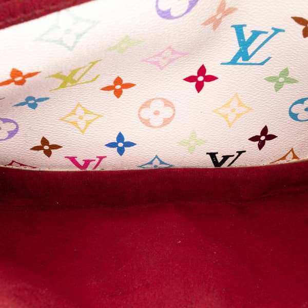 Pre-owned Louis Vuitton Monogram Multicolore Rita White