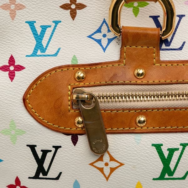 Pre-owned Louis Vuitton Monogram Multicolore Rita White