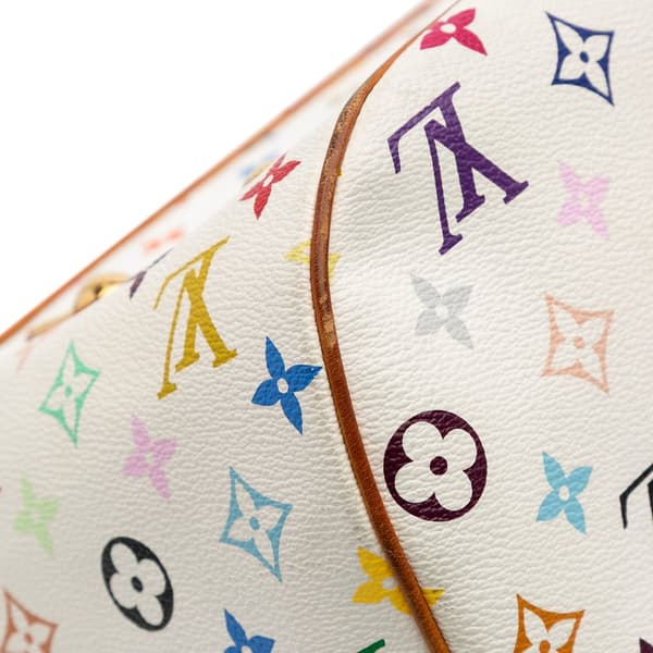 Pre-owned Louis Vuitton Monogram Multicolore Rita White