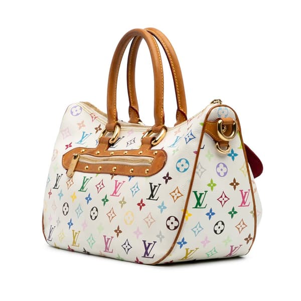 Pre-owned Louis Vuitton Monogram Multicolore Rita White