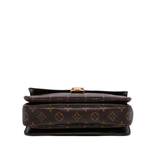 Pre-owned Louis Vuitton Monogram Pochette Metis Brown