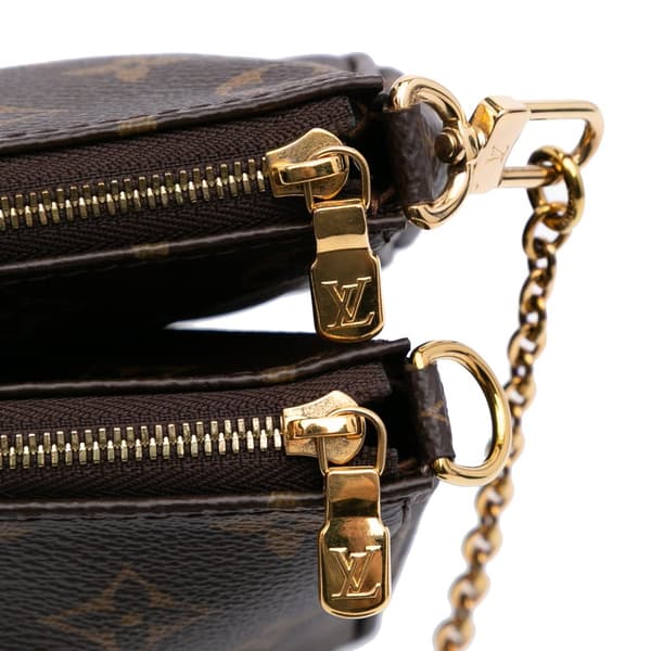 Pre-owned Louis Vuitton Monogram Multi Pochette Accessoires Brown