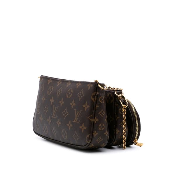 Pre-owned Louis Vuitton Monogram Multi Pochette Accessoires Brown
