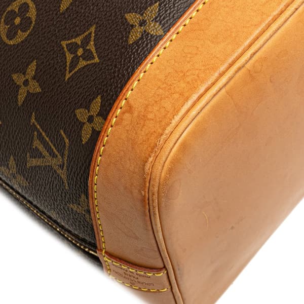 Pre-owned Louis Vuitton Monogram Alma PM Brown