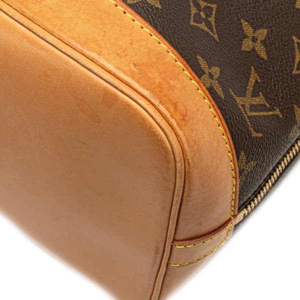 Pre-owned Louis Vuitton Monogram Alma PM Brown