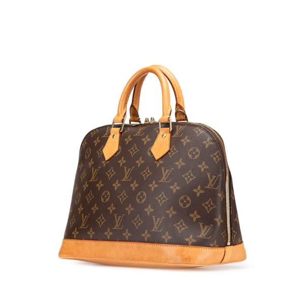 Pre-owned Louis Vuitton Monogram Alma PM Brown
