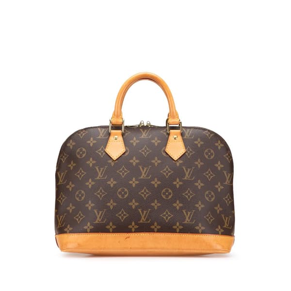Pre-owned Louis Vuitton Monogram Alma PM Brown