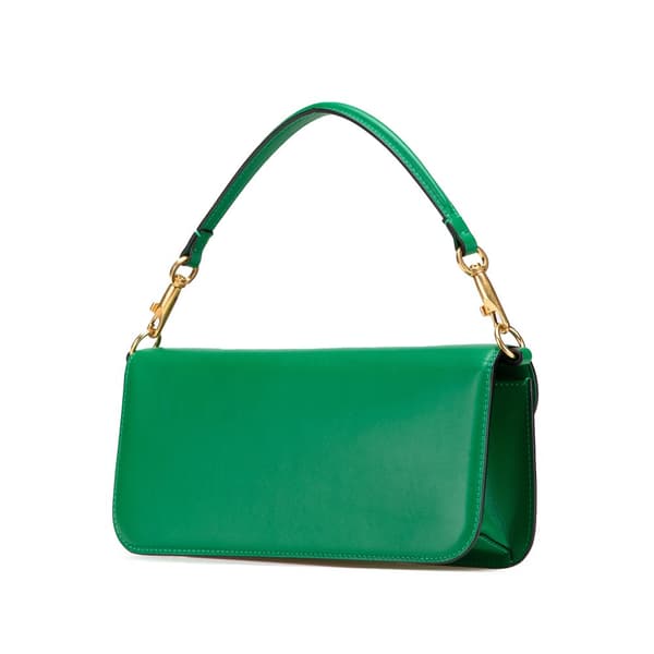 Pre-owned Valentino Calfskin VLogo Loco Satchel Green