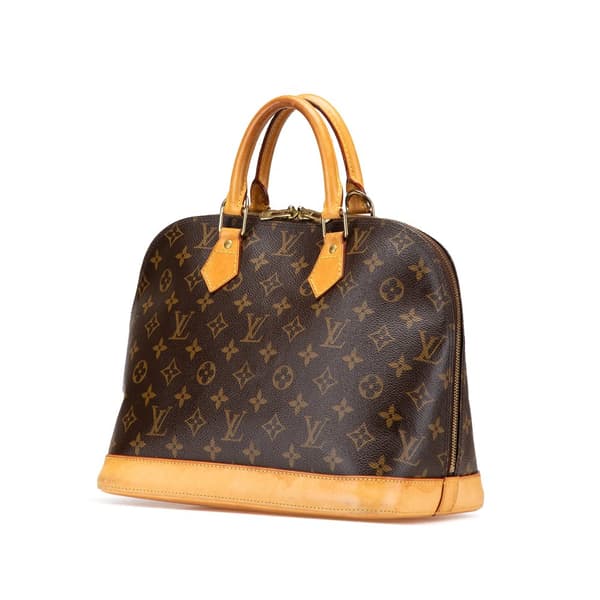 Pre-owned Louis Vuitton Monogram Alma PM Brown